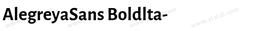 AlegreyaSans Boldlta字体转换